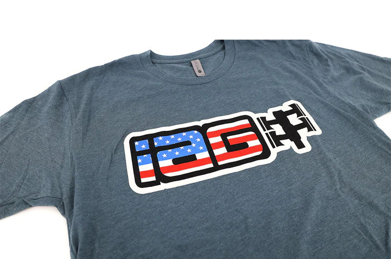 IAGIAG-APP-2080S IAG Performance IAG USA Boxer Logo T-Shirt / Indigo / Size - Small,