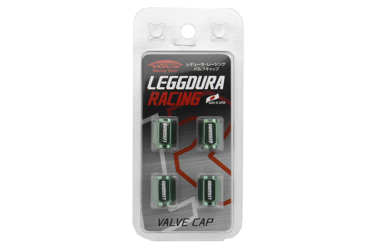 KICWCKIVM Project Kics Leggdura Valve Cap Set - Universal-Green,