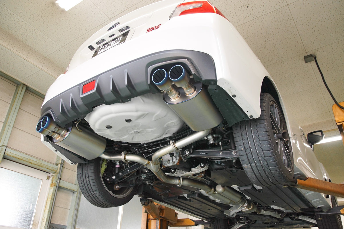 HKS31029-AF013V HKS Super Turbo Muffler Titanium Exhaust - 2015+ WRX / STI,