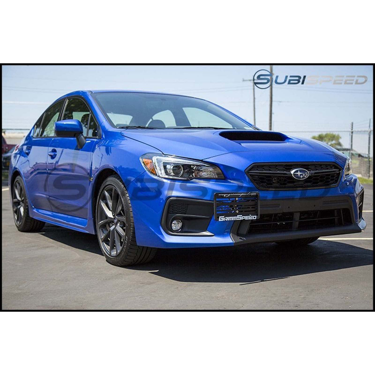 GRM094029 Grimmspeed Front License Plate Relocation Kit 2018-2021 Subaru WRX / STI / 13-22 Toyota GR86 / Subaru BRZ,