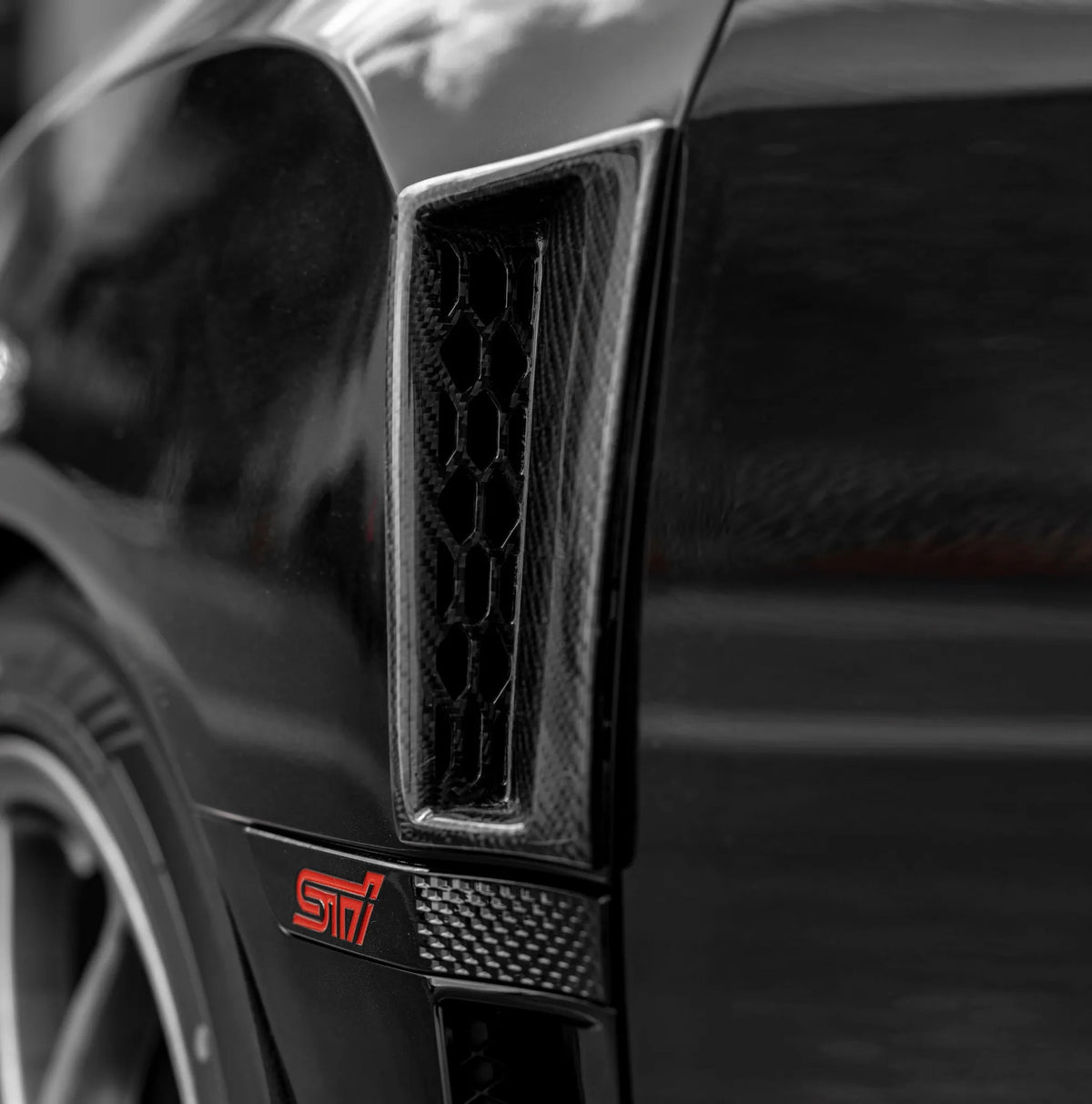 Compressive Tuning STI Carbon Fiber Fender Vent - 2015-2021 Subaru STI, 2015-2021 Subaru WRX