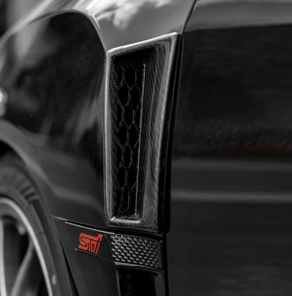 Compressive Tuning STI Carbon Fiber Fender Vent - 2015-2021 Subaru STI, 2015-2021 Subaru WRX