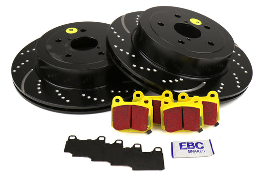 EBC S5K Yellowstuff Pad and GD Rotor Rear Kit - 2022-2026 Subaru WRX VB (Manual Parking Brake)