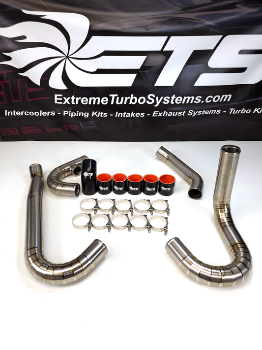 ETS Brush Titanium Front Mount Intercooler Piping Kit - 2004-2007 Subaru WRX / STI