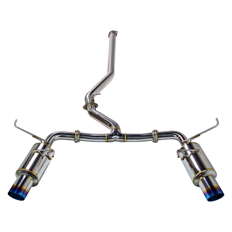 REMARK Catback Exhaust - Dual R1 Spec Burnt Stainless (Non-Resonated) - 2022-2026 Subaru WRX (VB)