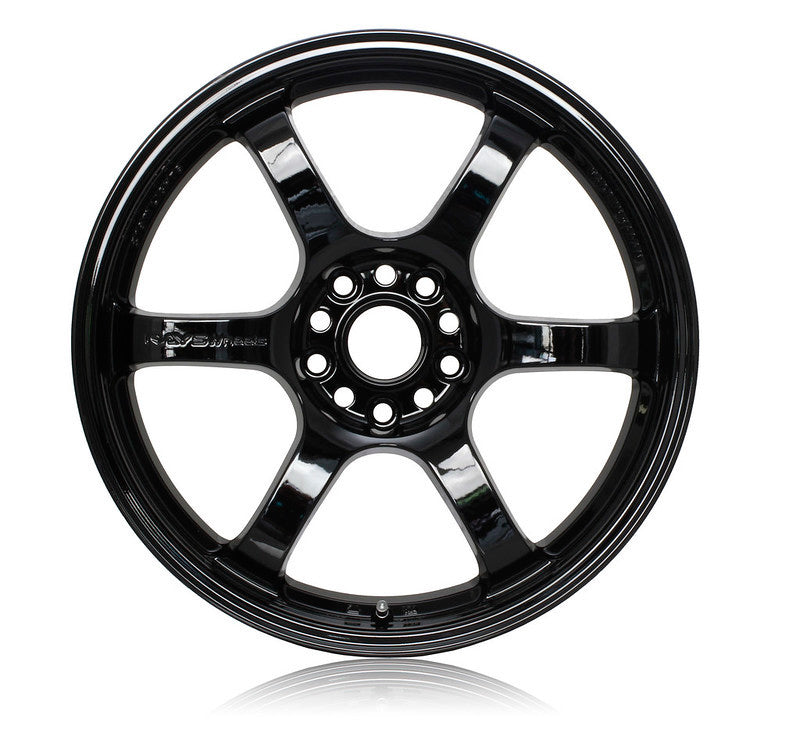 Gram Lights 57DR 17x9.0 +38 5x114.3 Glossy Black Wheel - 2005-2007 Subaru STI