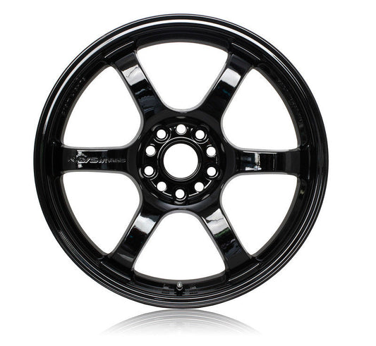 Gram Lights 57DR 17x9.0 +38 5x114.3 Glossy Black Wheel - 2005-2007 Subaru STI