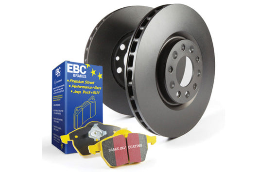 EBC S13K Yellowstuff Pad and Plain Rotor Rear Kit - 2008-2017 Subaru STI