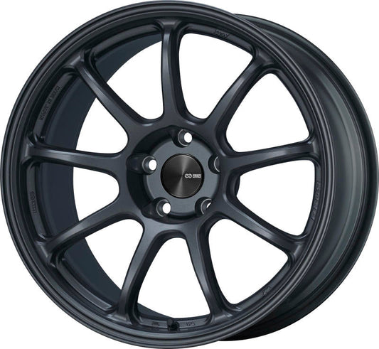 Enkei PF09 17x9 5x114.3 35mm Offset 75mm Bore Matte Gunmetal Wheel - 2005-2007 Subaru STI