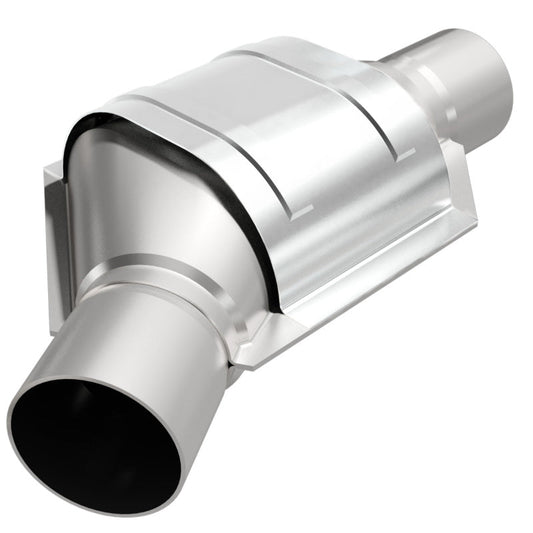 MagnaFlow HM Grade Universal Catalytic Converter- 2.50in Angled Inlet