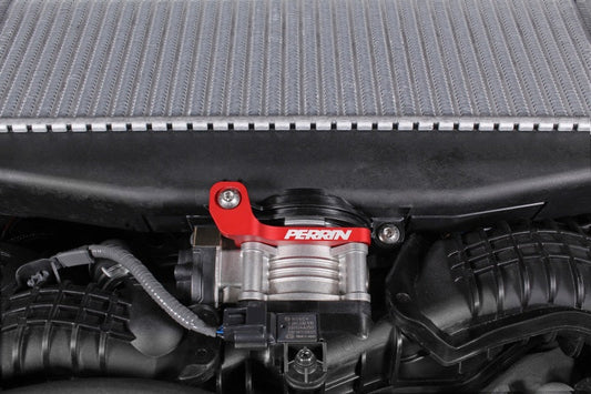 PERRIN TMIC Bracket - Red 2022-2025 Subaru WRX / 2019-2025 Ascent / 2020-2025 Outback & Legacy Turbo