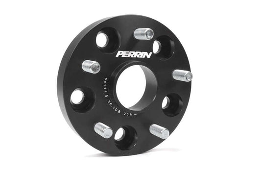 PERRIN 25mm Wheel Spacers 5x114.3 w/56mm Hub - Black - 2005-2021 Subaru STI / 2015-2026 WRX