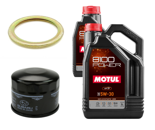 Motul 8100 Power Oil Change Kit, 5W30 - 2013-2020 Subaru BRZ / Toyota GT86 & FR-S