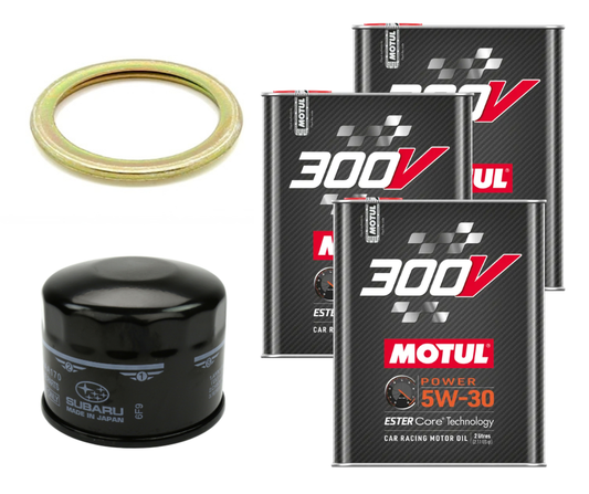Motul 300V Oil Change Kit, 5W30 - 2015-2021 Subaru WRX