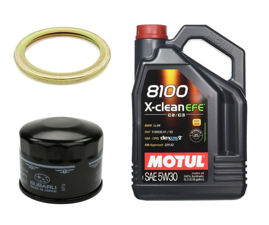 Motul 8100 X-Clean EFE Oil Change Kit, 5W30 - 2022-2026 Subaru BRZ / Toyota GR86