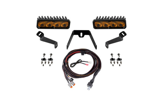 Diode Dynamics SS6 Max LED Kit Yellow Fog Lights - 3000K - 2015-2017 Subaru WRX