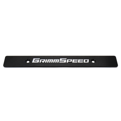 GrimmSpeed License Plate Delete Black/Silver - 1998-2013 Subaru Forester
