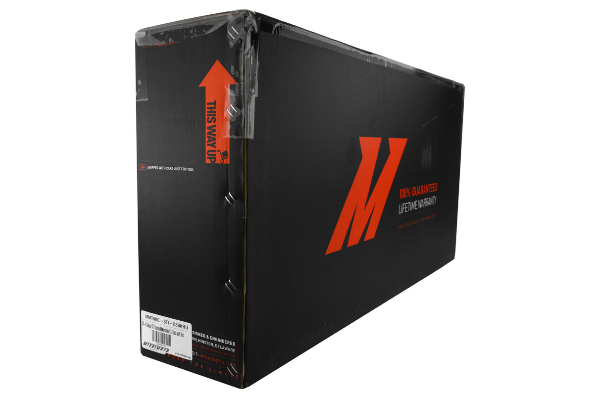 MIMMMTMIC-STI-08BKRD Mishimoto Performance Top Mount Intercooler Kit - 2015+ STI-Black with Red Hose,