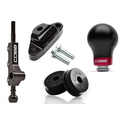 Cobb Stg 1+ Drivetrain Package (Weighted Knob) - Black - 2008-2026 Subaru WRX / 2005-2009 Legacy GT / 2006-2008 Forester XT 5MT