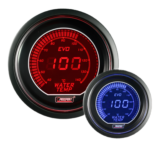 ProSport 2-1/16" Evo Electrical Water Temperature Gauge - Celsius