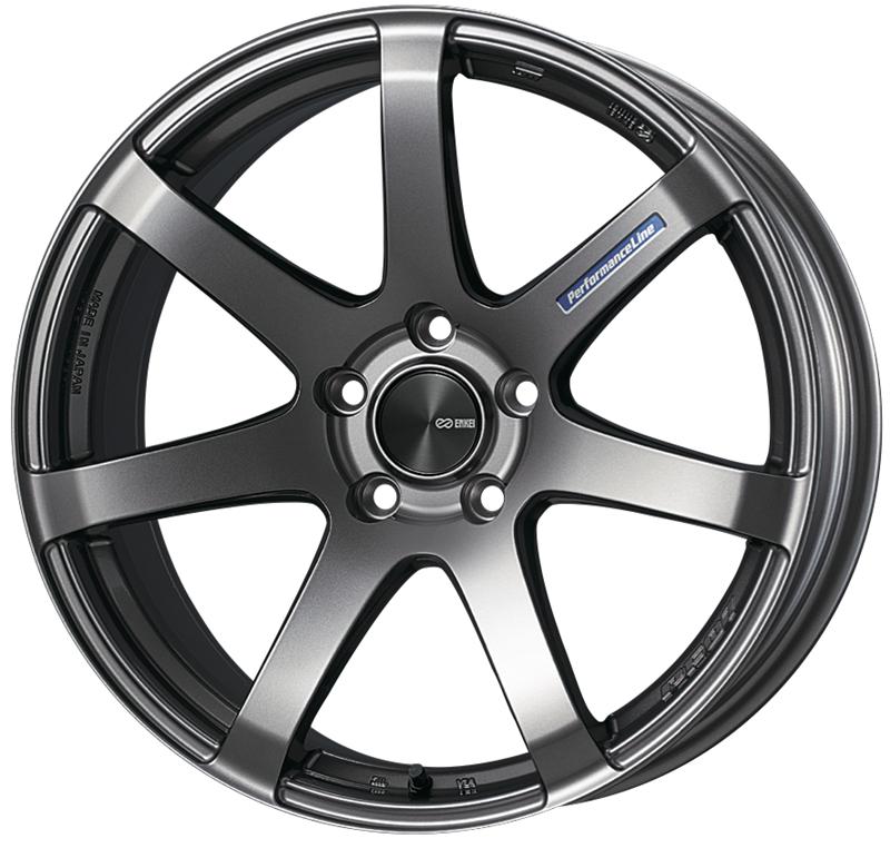 Enkei PF07 17x9 5x100 38mm Offset Dark Silver Wheel - 2002-2007 WRX & 2004 STI
