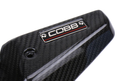 Cobb Redline Carbon Fiber Alternator Cover - Gloss Finish - 2008-2021 Subaru STI / 2008-2014 Subaru WRX