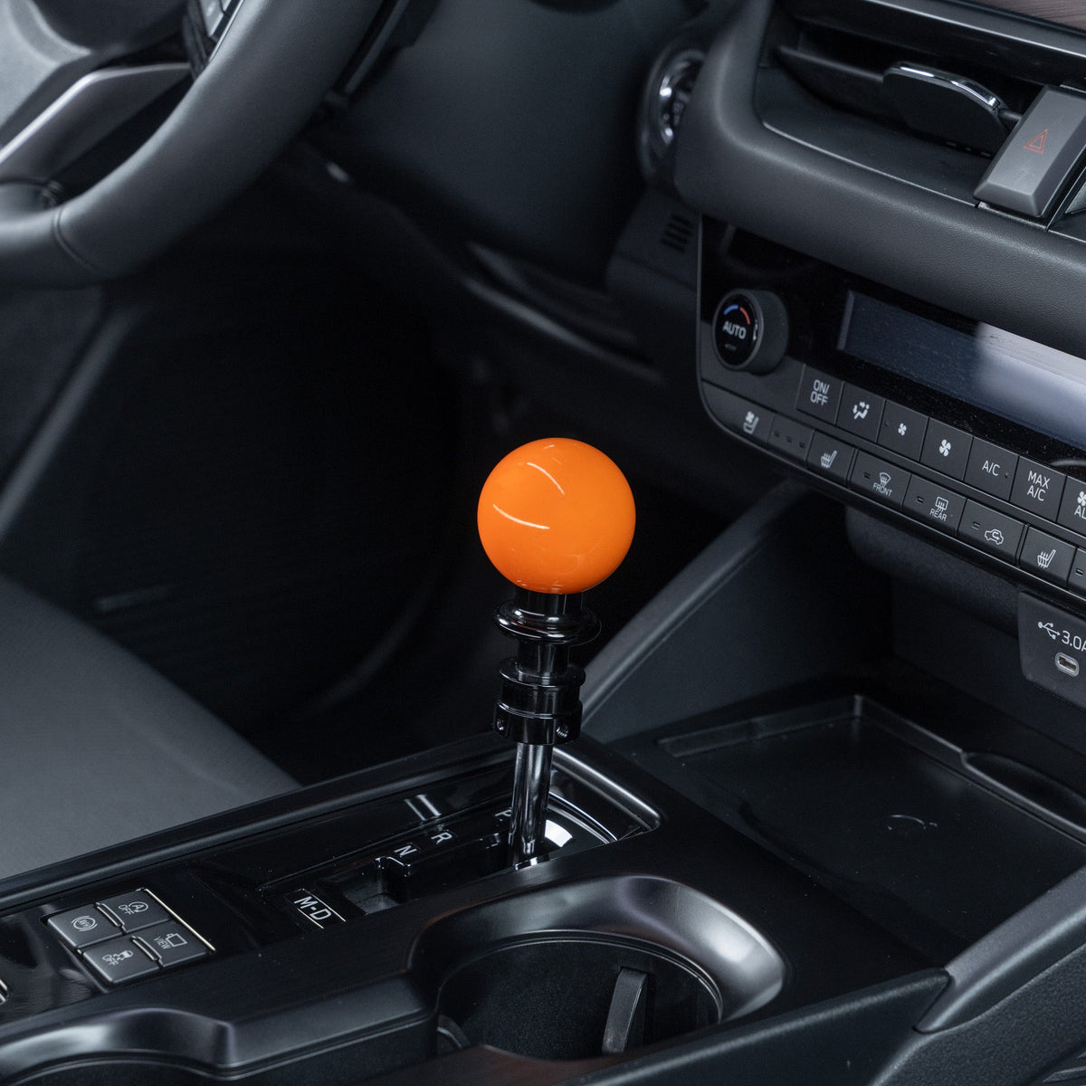 Billetworkz Automatic Shifter - Gloss Orange - Fits Subaru CVT: WRX (2022+), Crosstrek (2024+), Forester (2025+), Impreza (2024+), Legacy/Outback (2015+)