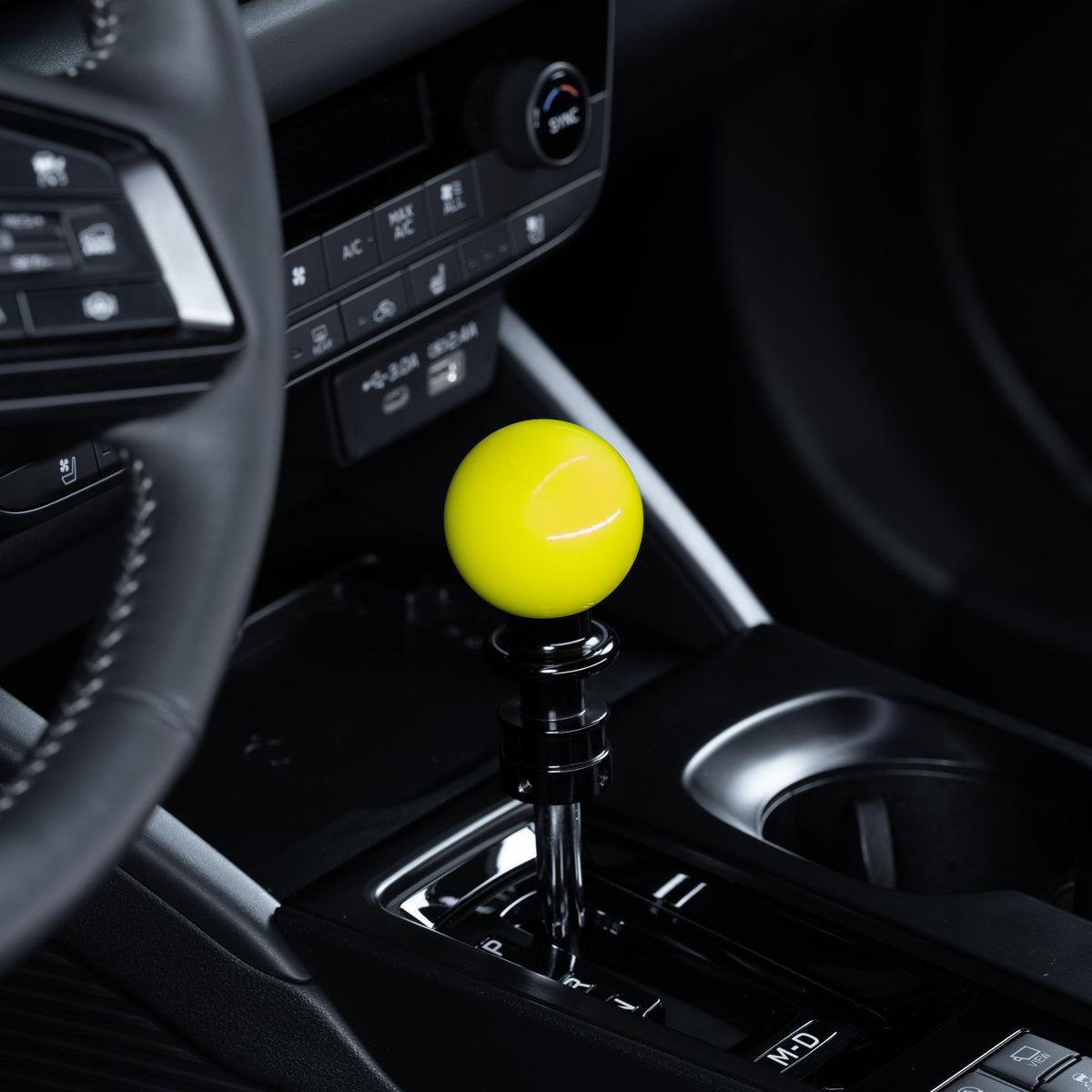 Billetworkz Automatic Shifter - Neon Yellow - Fits Subaru CVT: WRX (2022+), Crosstrek (2024+), Forester (2025+), Impreza (2024+), Legacy/Outback (2015+)