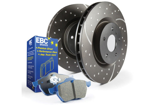 EBC S6K Bluestuff Pad and GD Rotor Front Kit - 2002 Subaru WRX