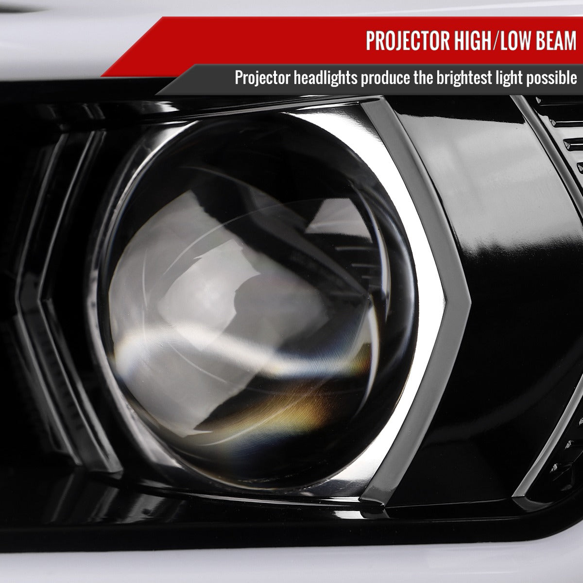 Spec-D Version 2 LED Bar Style Projector Headlights w/ Switchback & Sequential Turn Signal - DRL LED Bar / Gloss Black Housing / Clear Lens - 2015-2021 Subaru WRX/STI (FOR FACTORY HALOGEN HEADLIGHT WITHOUT LED DRL MODELS ONLY)