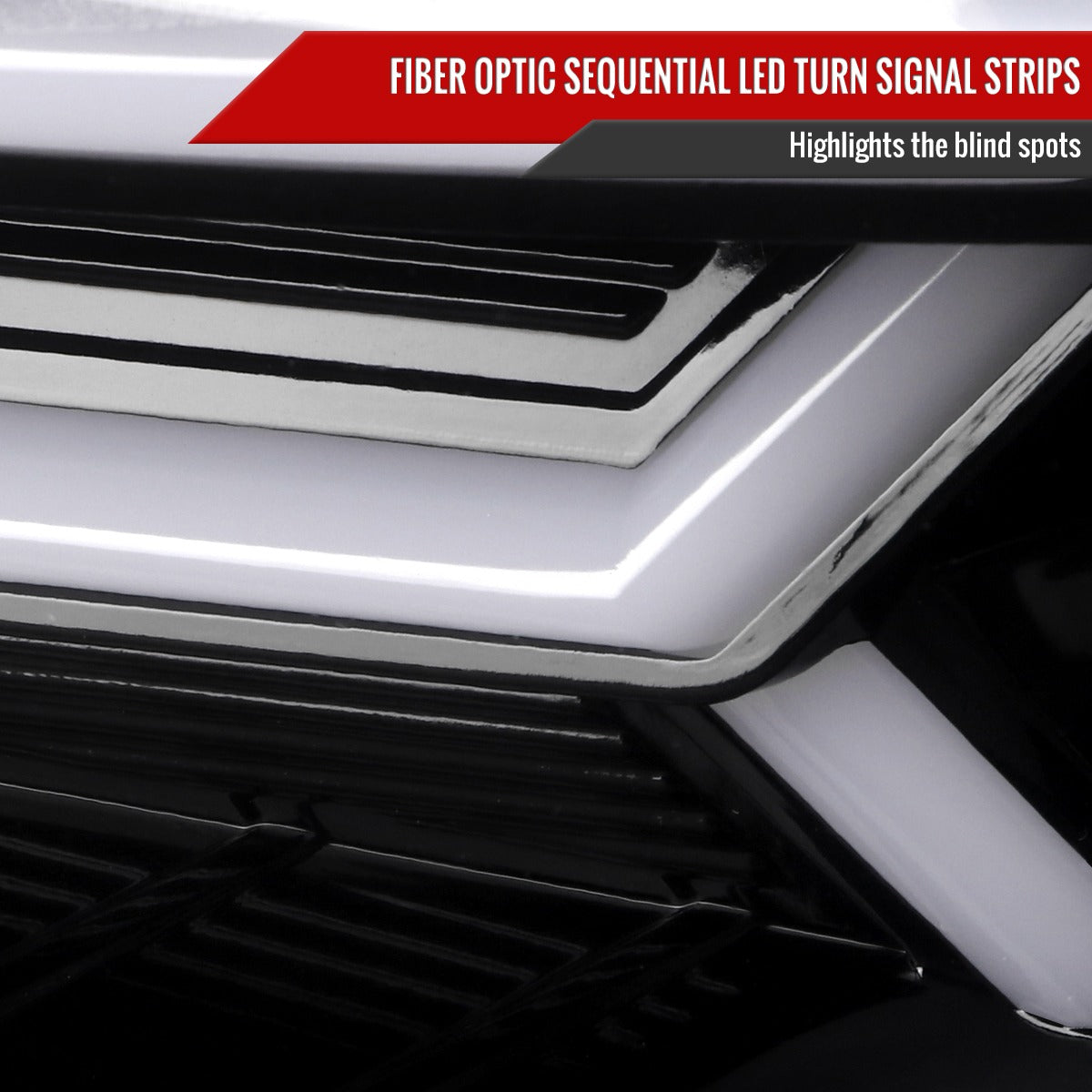 Spec-D Version 2 LED Bar Style Projector Headlights w/ Switchback & Sequential Turn Signal - DRL LED Bar / Gloss Black Housing / Clear Lens - 2015-2021 Subaru WRX/STI (FOR FACTORY HALOGEN HEADLIGHT WITHOUT LED DRL MODELS ONLY)