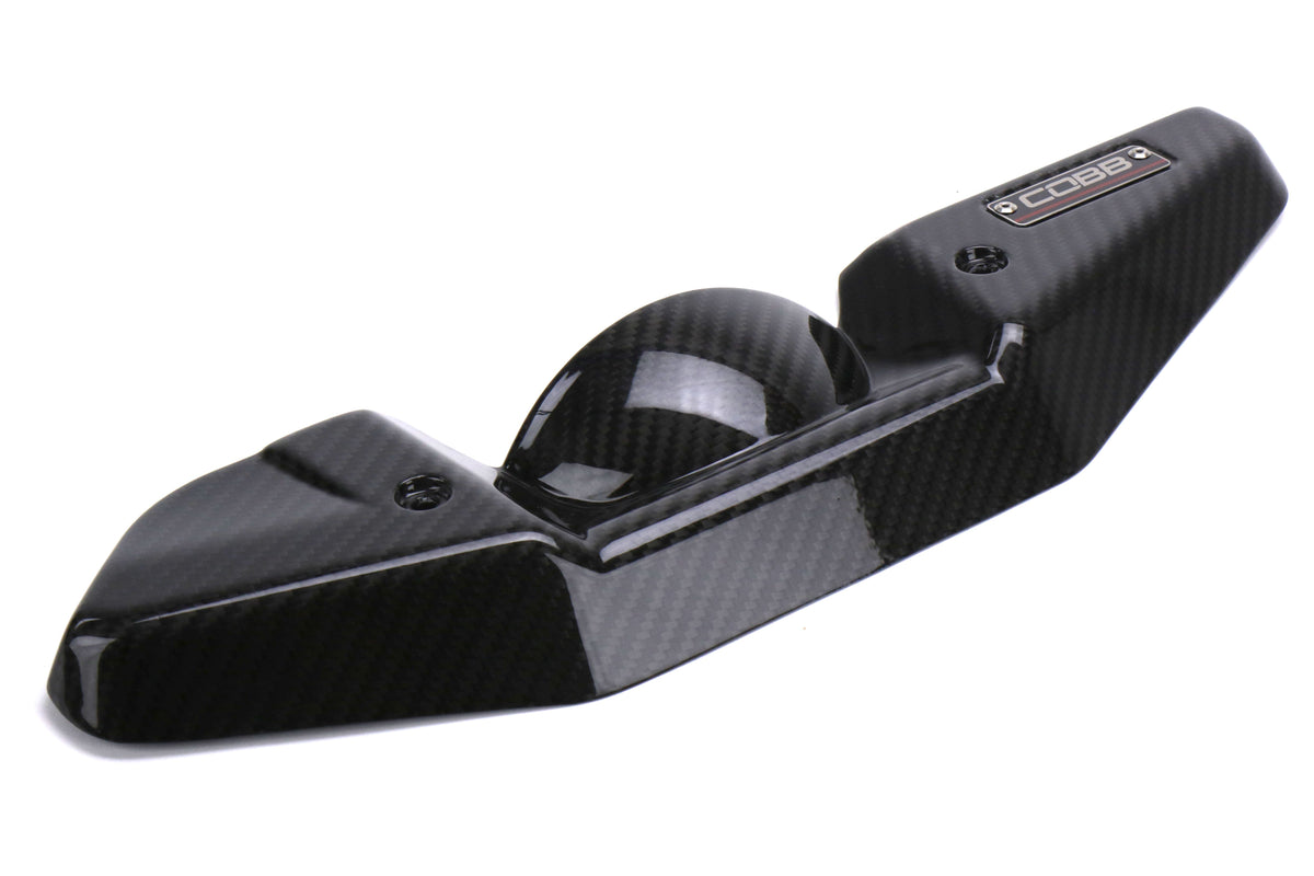 Cobb Redline Carbon Fiber Alternator Cover - Gloss Finish - 2008-2021 Subaru STI / 2008-2014 Subaru WRX