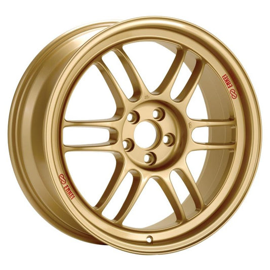 Enkei RPF1 17x9 5x114.3 35mm Offset 73mm Bore Gold Wheel - 2005-2007 Subaru STI