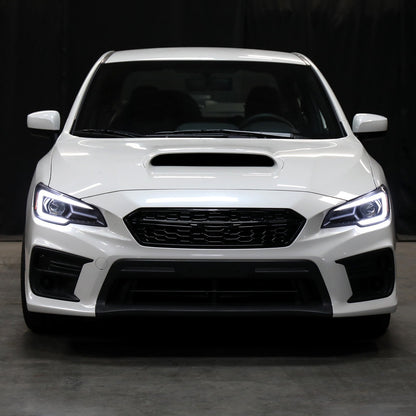 Spec-D Version 2 LED Bar Style Projector Headlights w/ Switchback & Sequential Turn Signal - DRL LED Bar / Matte Black Housing / Clear Lens - 2015-2021 Subaru WRX/STI (FOR FACTORY HALOGEN HEADLIGHT WITHOUT LED DRL MODELS ONLY)