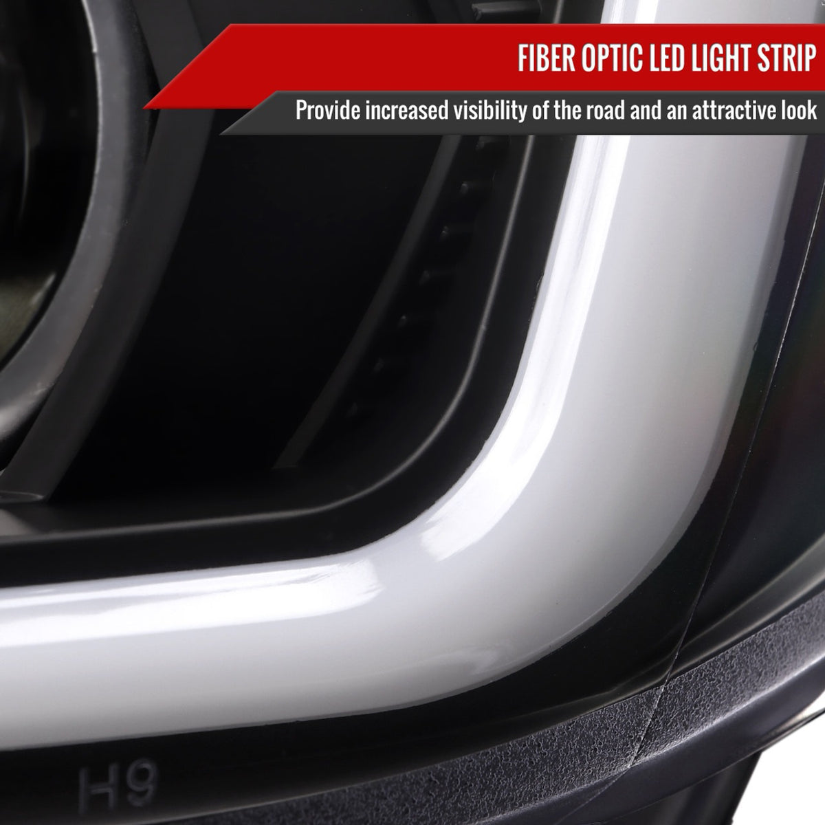 Spec-D Version 2 LED Bar Style Projector Headlights w/ Switchback & Sequential Turn Signal - DRL LED Bar / Matte Black Housing / Clear Lens - 2015-2021 Subaru WRX/STI (FOR FACTORY HALOGEN HEADLIGHT WITHOUT LED DRL MODELS ONLY)