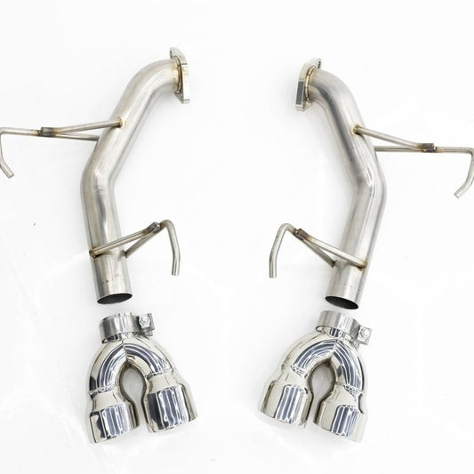Off The Line Performance Muffler Delete Axlebacks - Polished -2015-2021 Subaru WRX / 2015-2018 STI