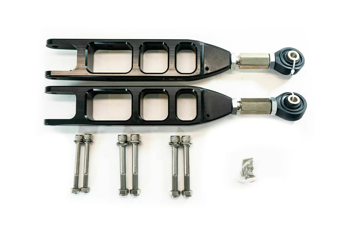ISC Suspension V3.2 Rear Adjustable Control Arms - Limited Stealth Series - 2008-2024 Subaru WRX / 2008-2021 STI