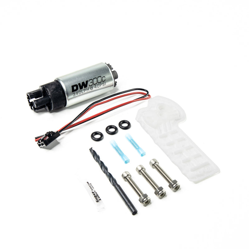DeatschWerks 340lph Compact Fuel Pump w/o clips w/9-1060 Instal kit - 2015-2019 Volkswagen Golf R / 2015-2018 1.8 / 2015-2018 GTI