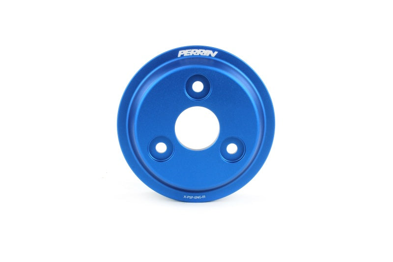 PERRIN Lightweight Water Pump Pulley - Blue 2022-2025 Subaru WRX / 2021-2025 Crosstrek / 2020-2025 LGT/OBXT/FXT