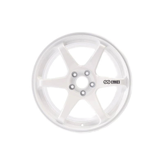 Enkei T6R 18x9.5 38mm Offset 5x114.3 Bolt Pattern 72.6 Bore - Vanquish White (Single Wheel)