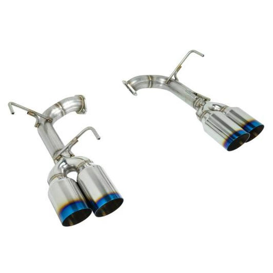 Remark Axle Back Exhaust w/ Stainless Single Wall Tip - 4 Inch Version -  2015-2021 Subaru WRX / STI