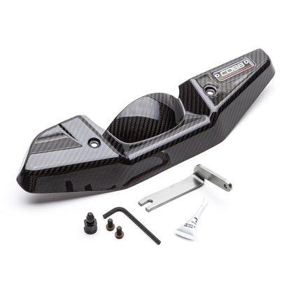 Cobb Redline Carbon Fiber Alternator Cover - Gloss Finish - 2008-2021 Subaru STI / 2008-2014 Subaru WRX