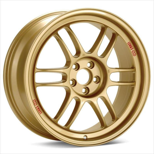 Enkei RPF1 18x9.5 5x114.3 38mm Offset 73mm Bore - Gold (Single Wheel) (STI w/ Brembos Require Wheel Spacers)