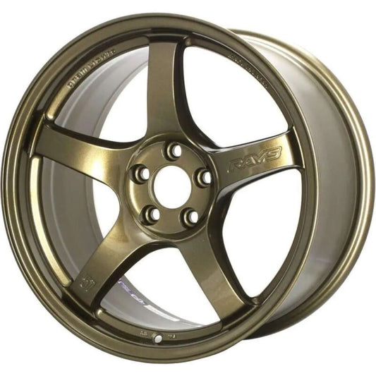 Gram Lights 57XR 18X9.5 +38 5x114.3 - Almite Gold (Single Wheel)