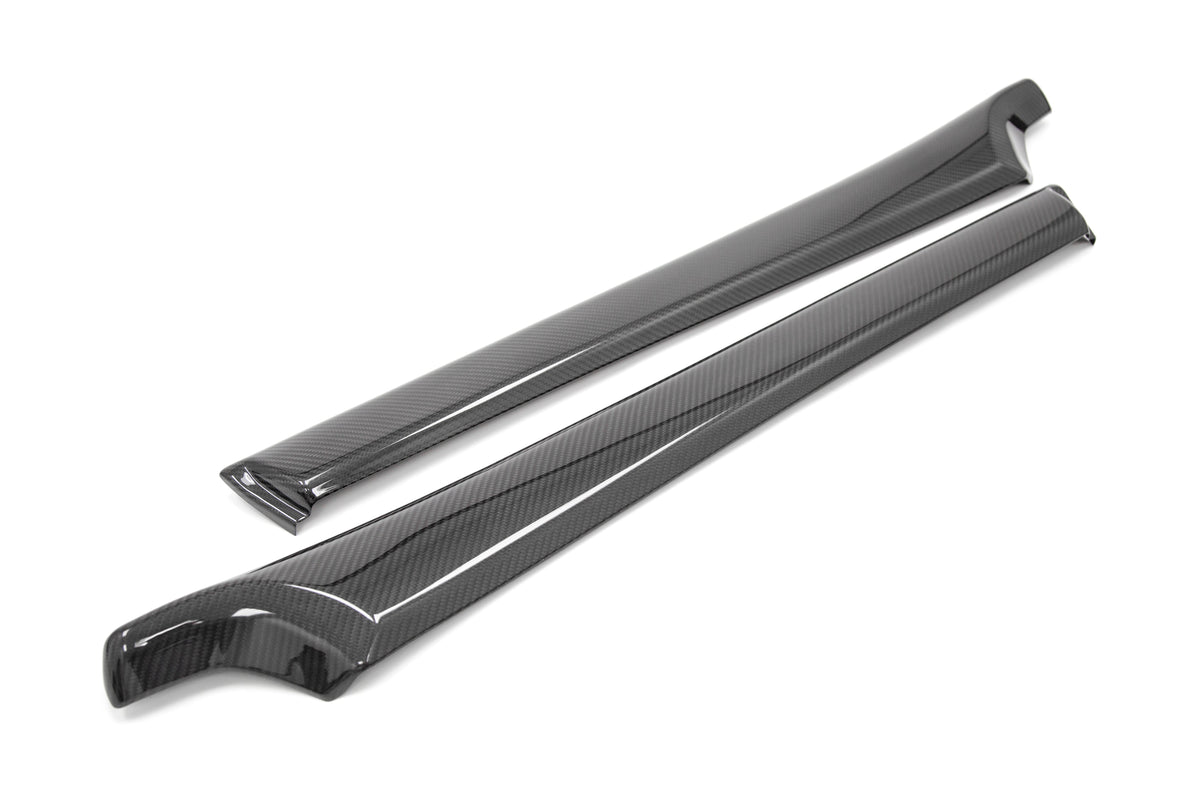 OLM LE Dry Carbon Front Door Trim Upper Panels - 2015-2021 WRX / STI