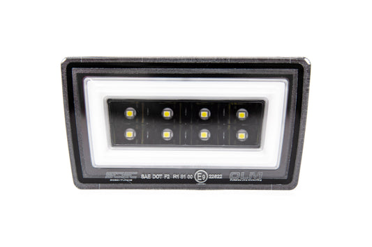 OLM NB+R F1 Rear Brake Light (Clear Lens, Gloss Black Base, White Bar) - 2015-2021 WRX / STI
