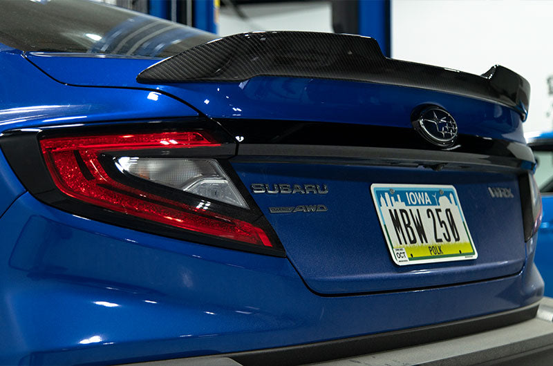 OLM Carbon Fiber Low Profile Trunk Spoiler - 2022-2026 WRX