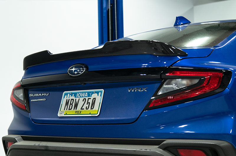OLM Carbon Fiber Low Profile Trunk Spoiler - 2022-2026 WRX