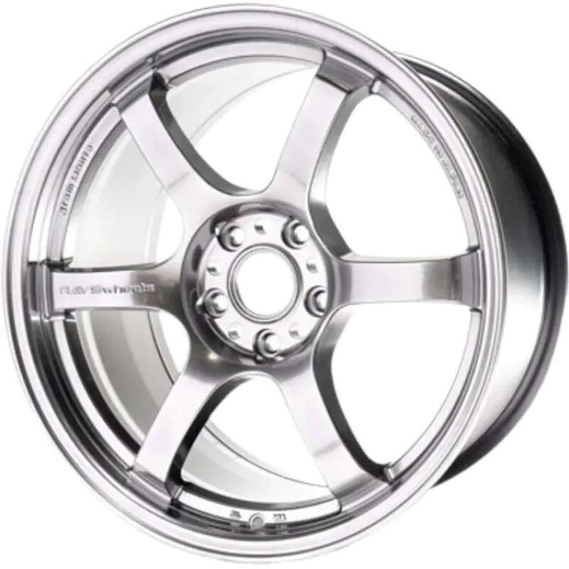 Gram Lights 57DR 17x9.0 +38 5x114.3 Grace Silver Wheel - 2005-2007 Subaru STI