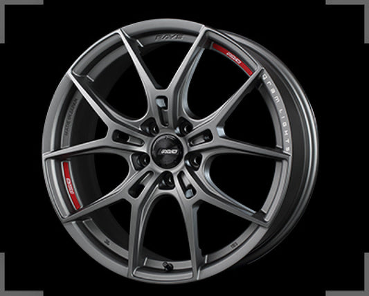 Gram Lights 57FXZ Overseas 19x9.5 +38 5x114.3 - Matte Graphite w/ Machining (Single Wheel)